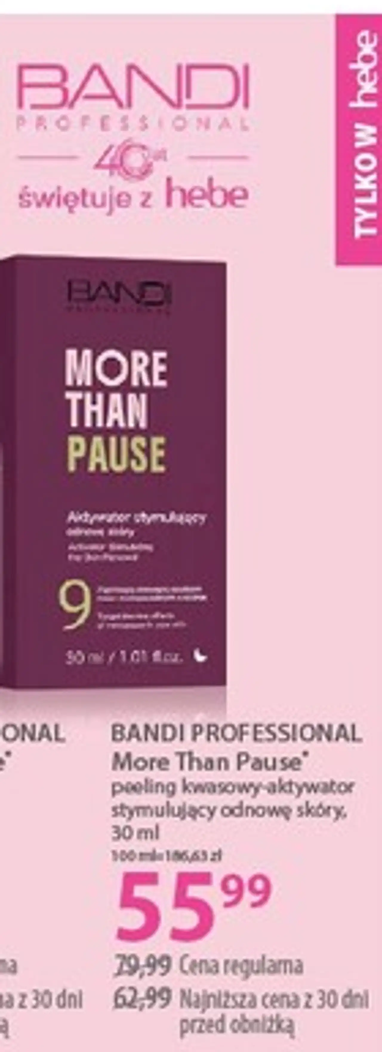 BANDI PROFESSIONAL More Than Pause peeling kwasowy-aktywator
