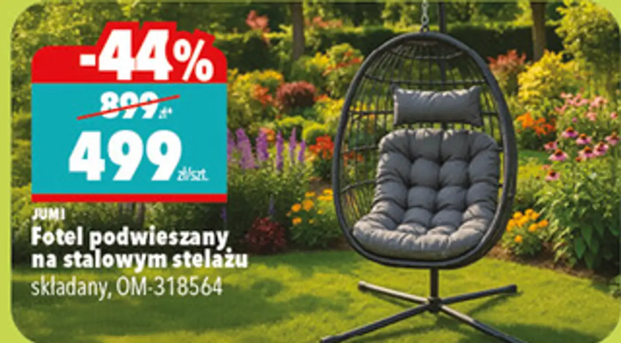 JUMI Fotel podwieszany na stalowym stelaŰu