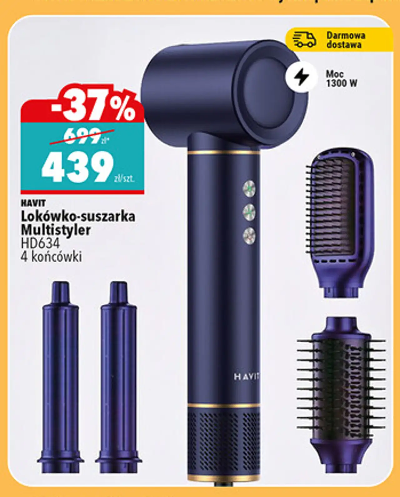 Lokówko-suszarka Multistyler HD634 4 końcówki