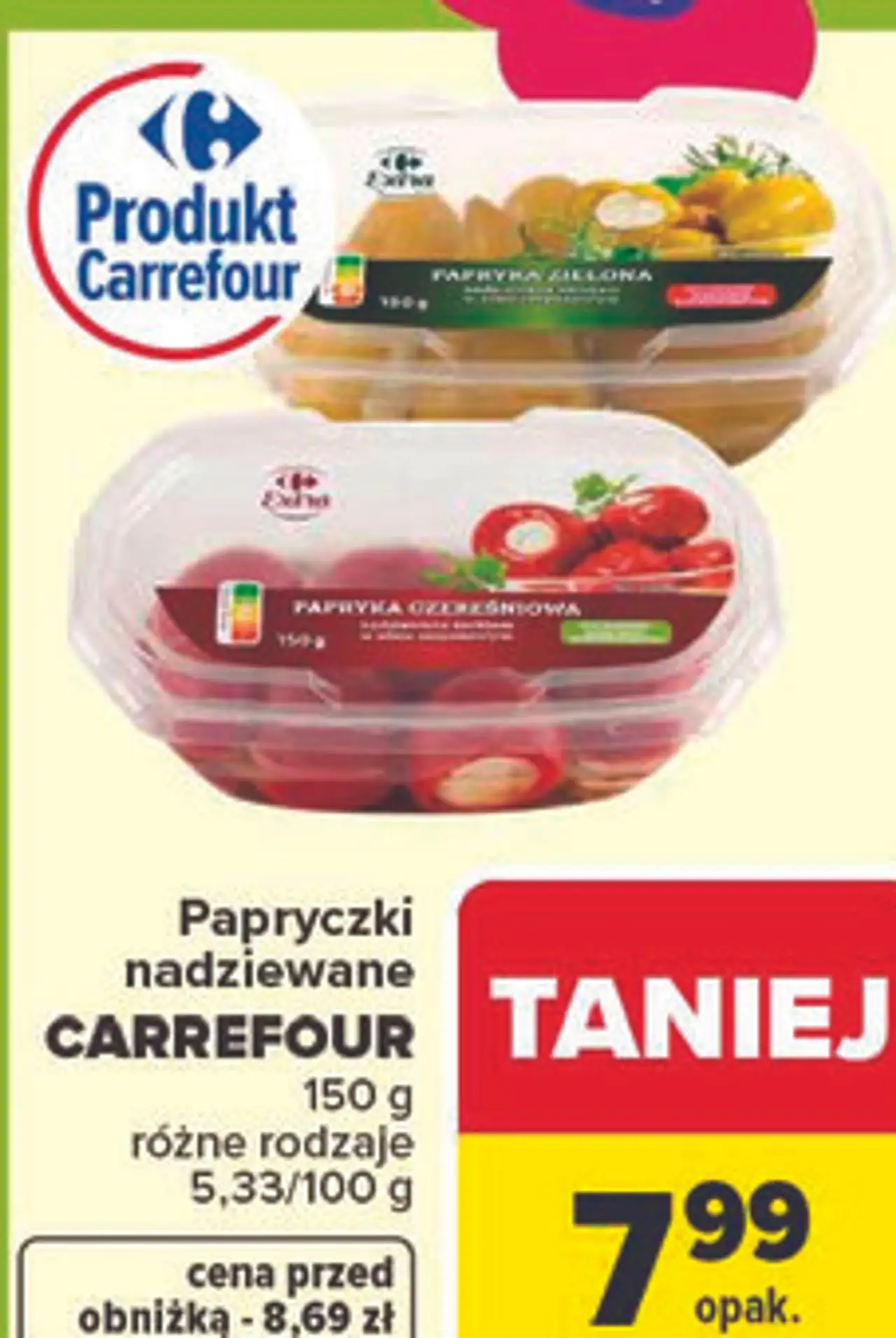 Papryczki nadziewane różne rodzaje