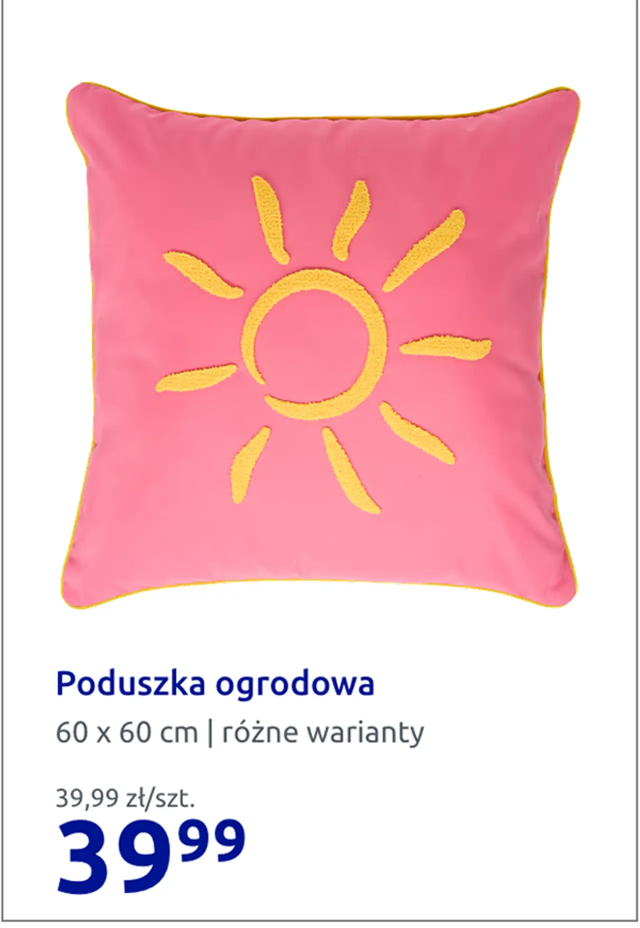 Poduszka ogrodowa 60 x 60 cm | różne warianty