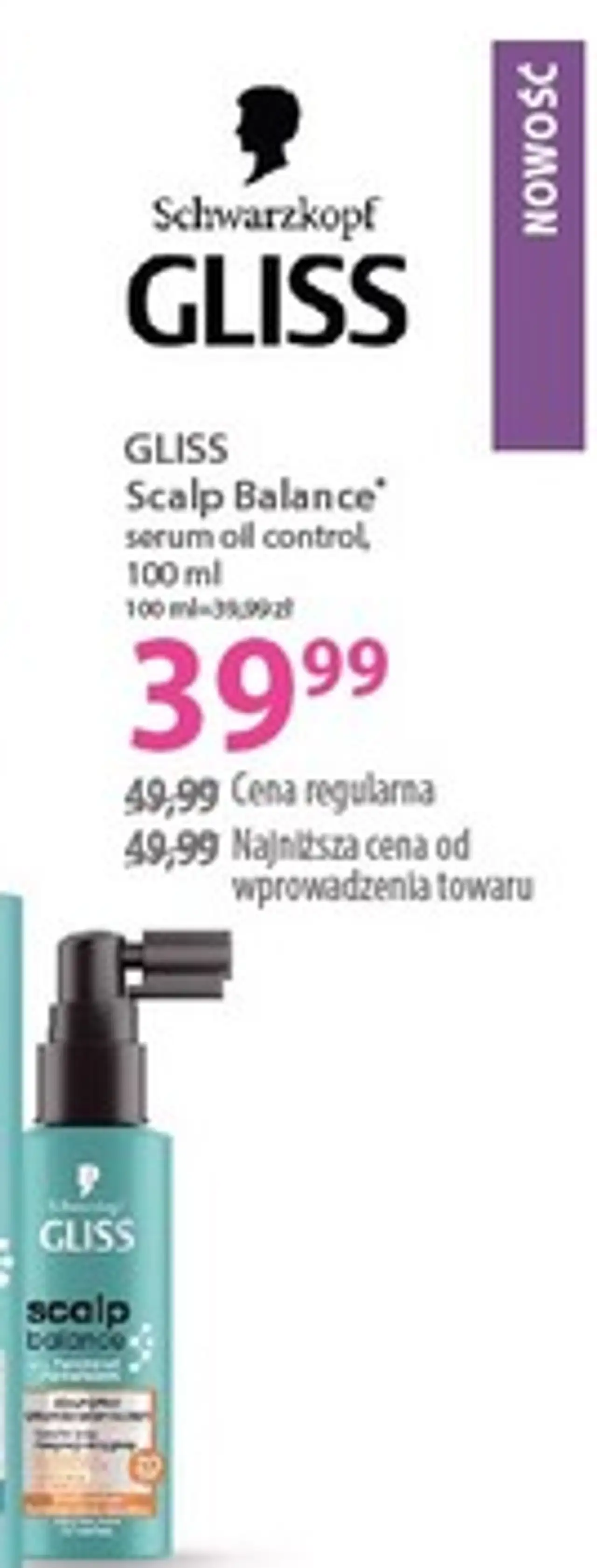 Schwarzkopf GLISS GLISS Scalp Balance serum oil control, 100 ml