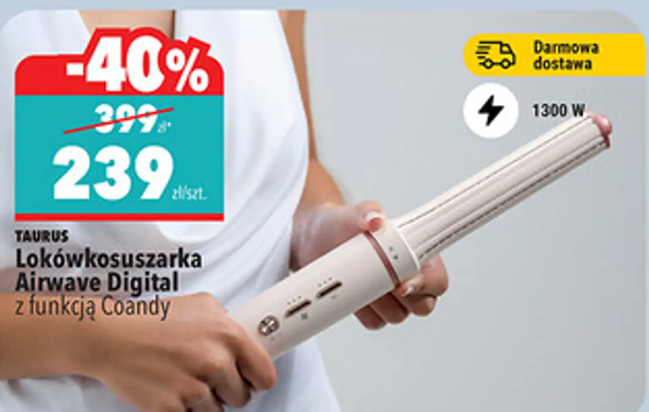 TAURUS Lokówkosuszarka Airwave Digital z funkcją Coandy