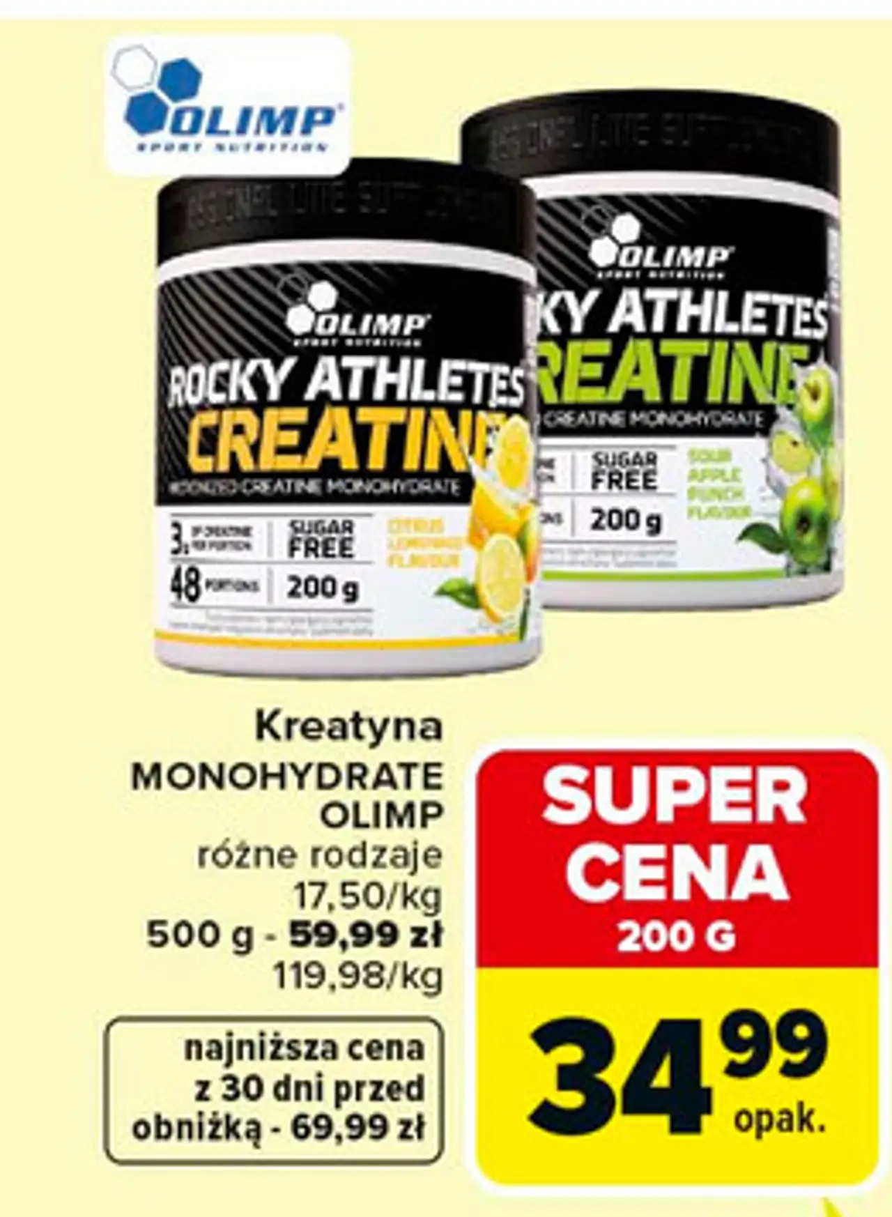 Kreatyna rocky athletes cytryna Olimp Sport Nutrition