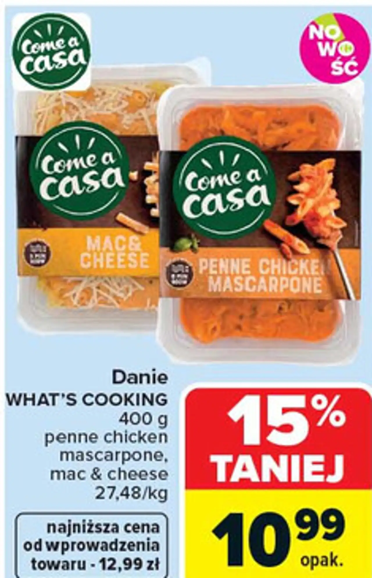 Danie WHAT'S COOKING 400 g penne chicken mascarpone, mac & cheese