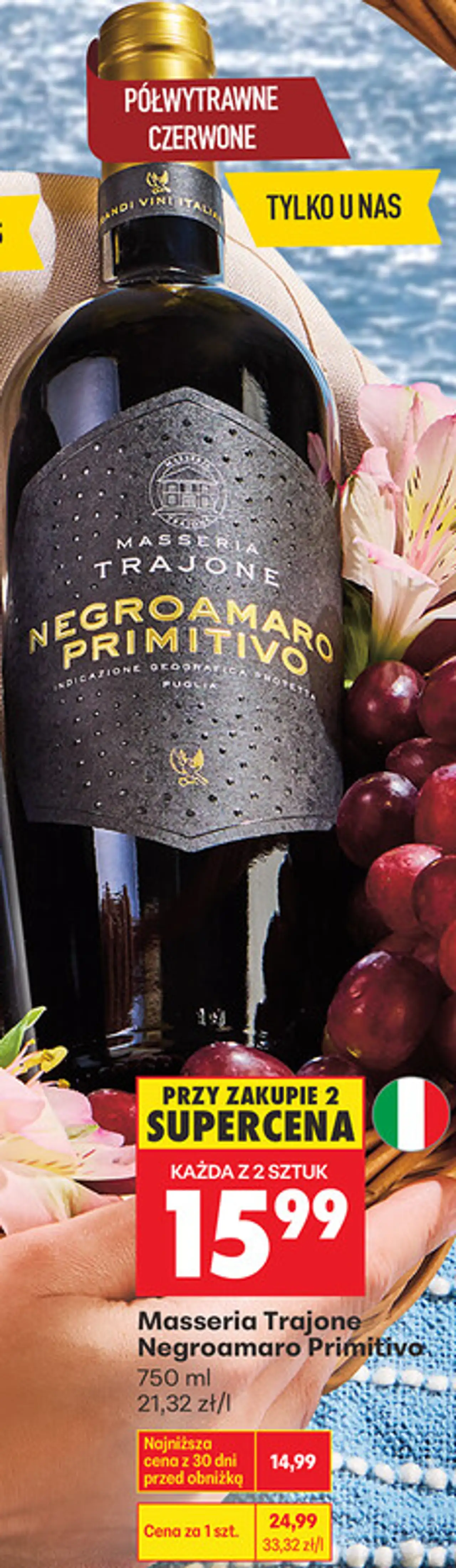 Masseria Trajone Negroamaro Primitivo 750 ml