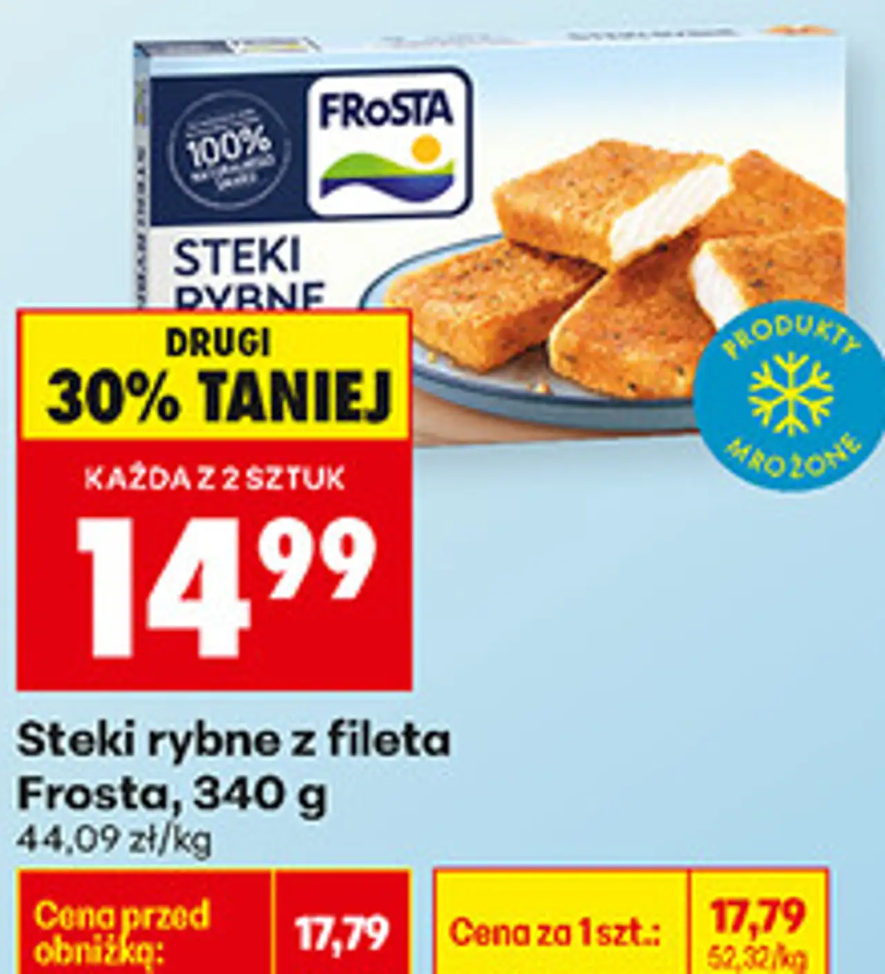 Steki rybne z fileta Frosta, 340 g
