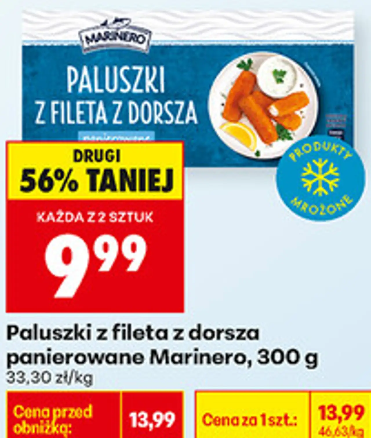 Paluszki z fileta z dorsza panierowane Marinero, 300 g