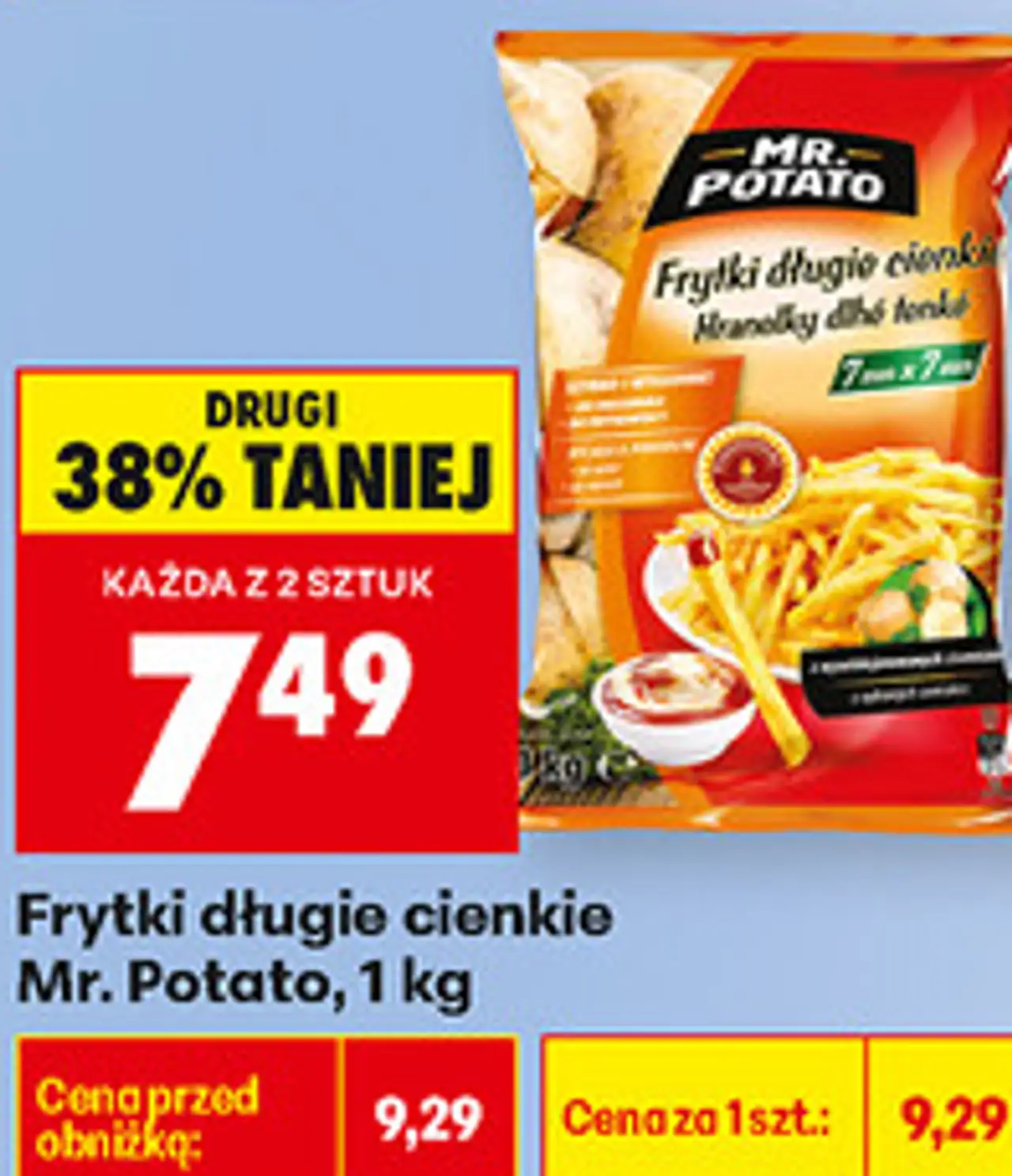 Frytki długie cienkie Mr. Potato, 1 kg