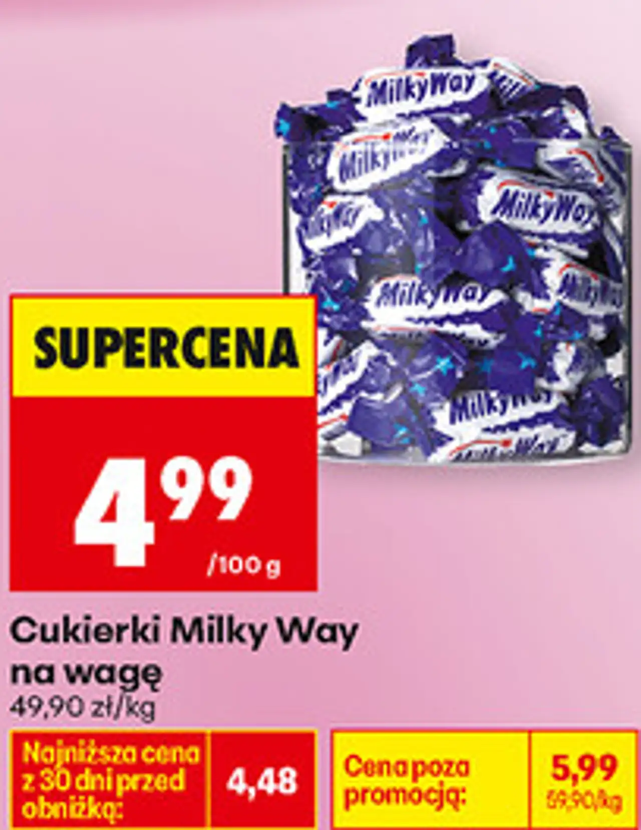 Cukierki Milky Way na wagę