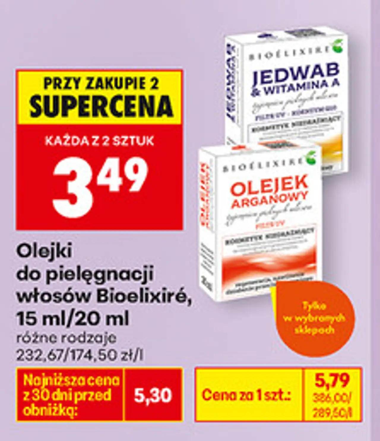 Olejki do pielęgnacji włosów Bioelixire