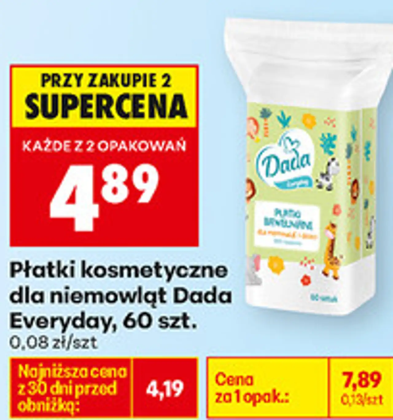 Płatki kosmetyczne dla niemowląt Dada Everyday