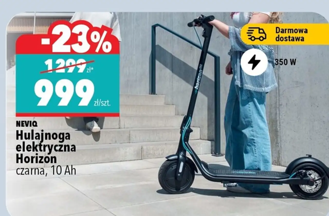 NEVIQ Hulajnoga elektryczna Horizon czarna, 10 Ah