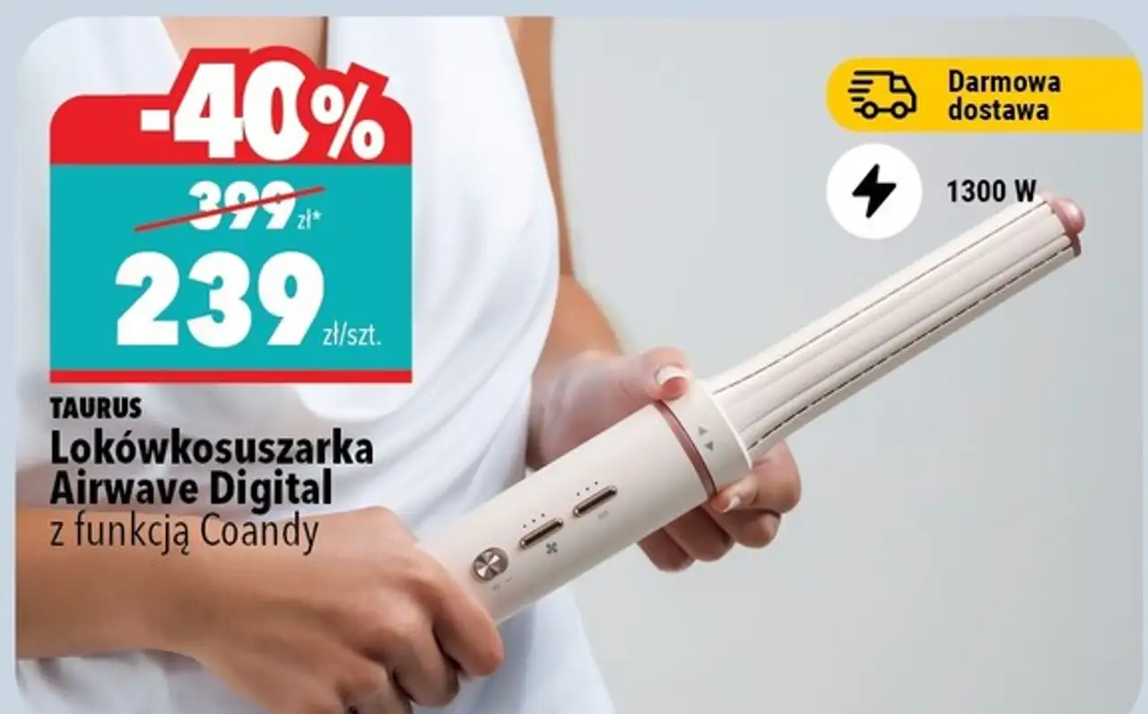 TAURUS Lokówkosuszarka Airwave Digital z funkcją Coandy