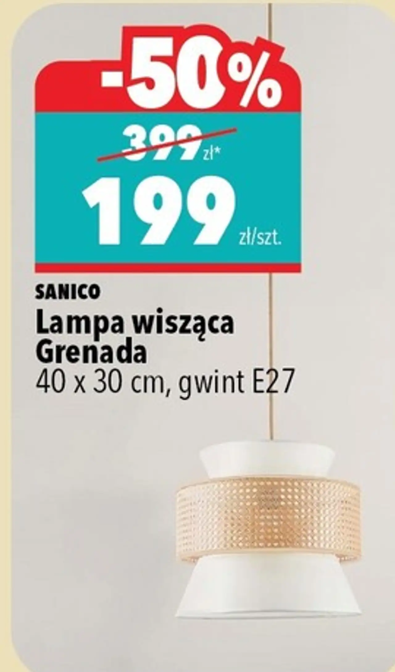 Lampa wisząca Grenada 40 x 30 cm, gwint E27