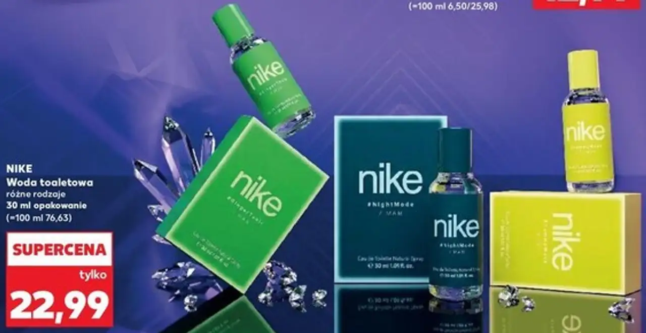 Nike Woda toaletowa różne rodzaje 30 ml opakowanie