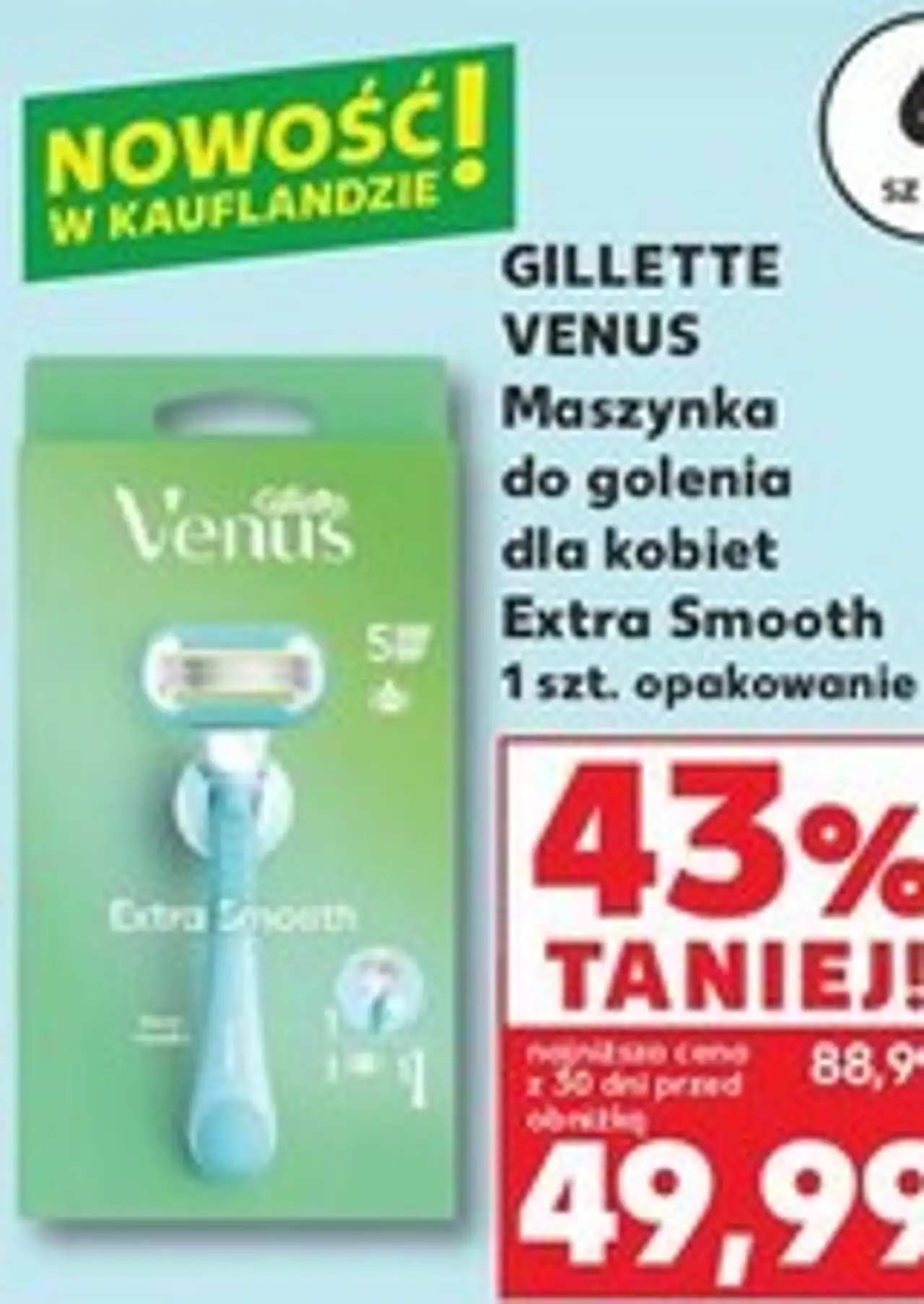 GILLETTE VENUS Maszynka do golenia dla kobiet Extra Smooth