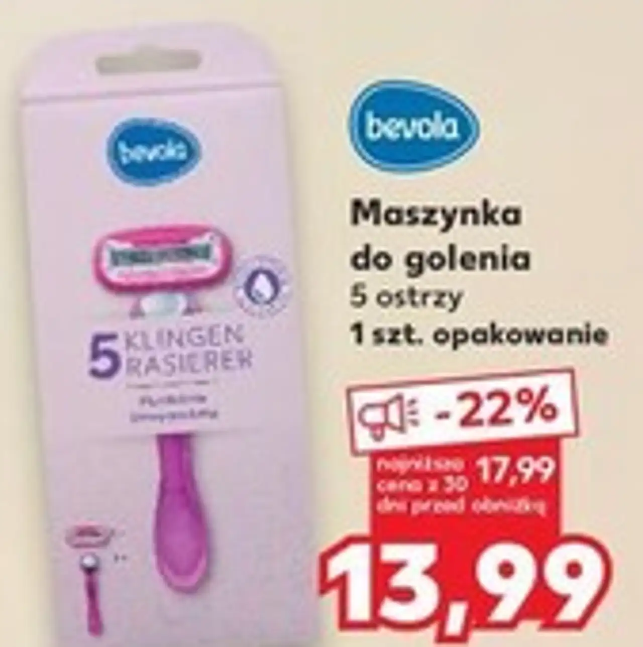 bevola Maszynka do golenia 5 ostrzy