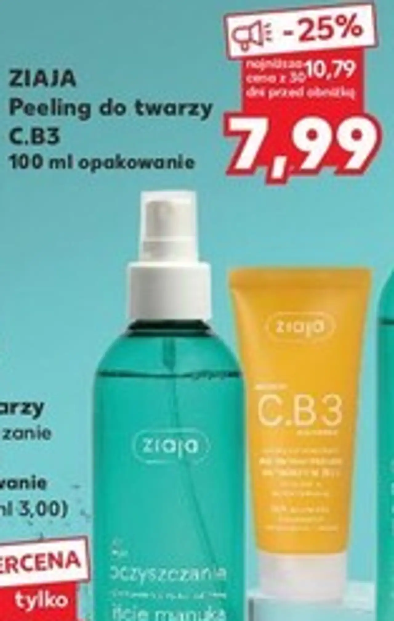 ZIAJA Peeling do twarzy C.B3 100 ml opakowanie