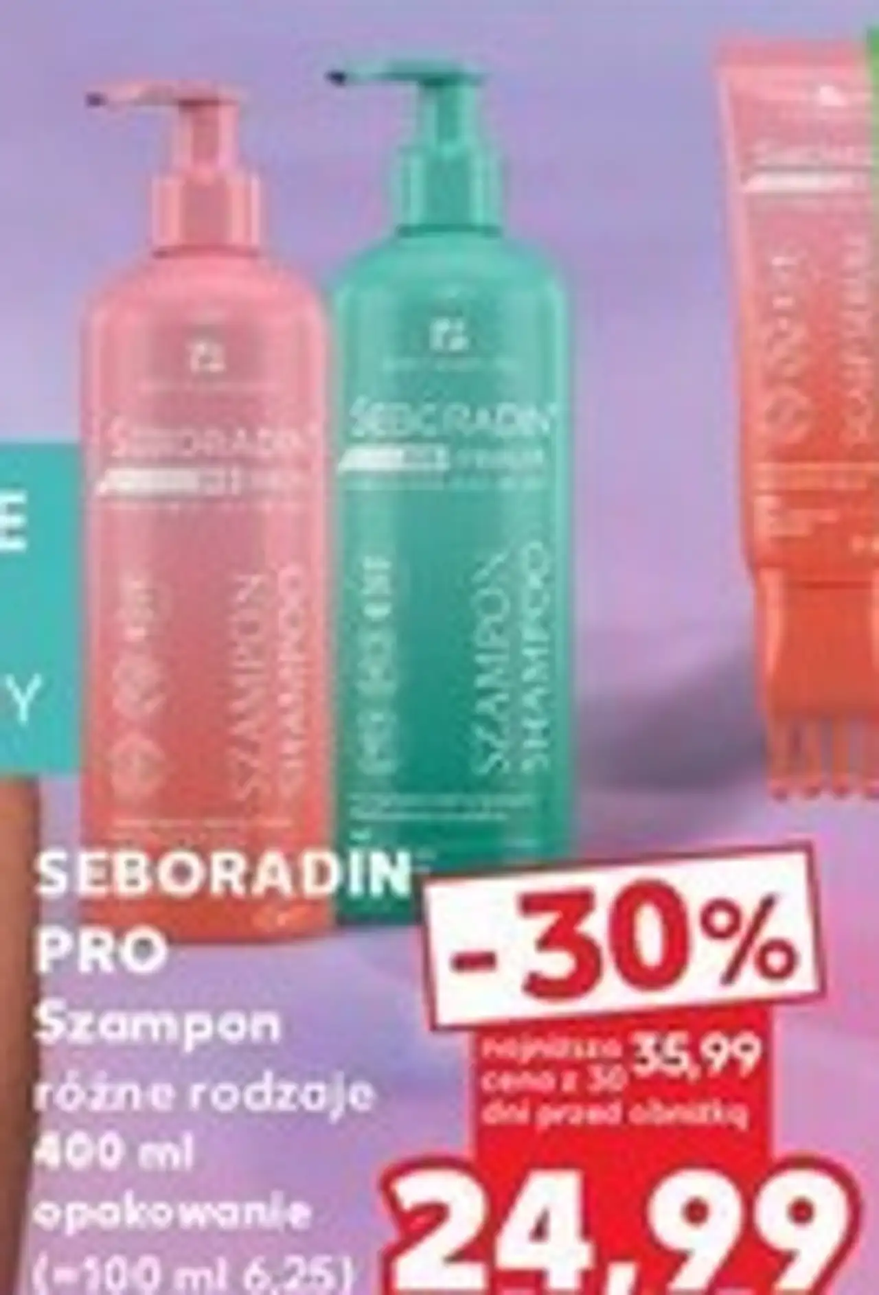 SEBORADIN PRO Szampon różne rodzaje