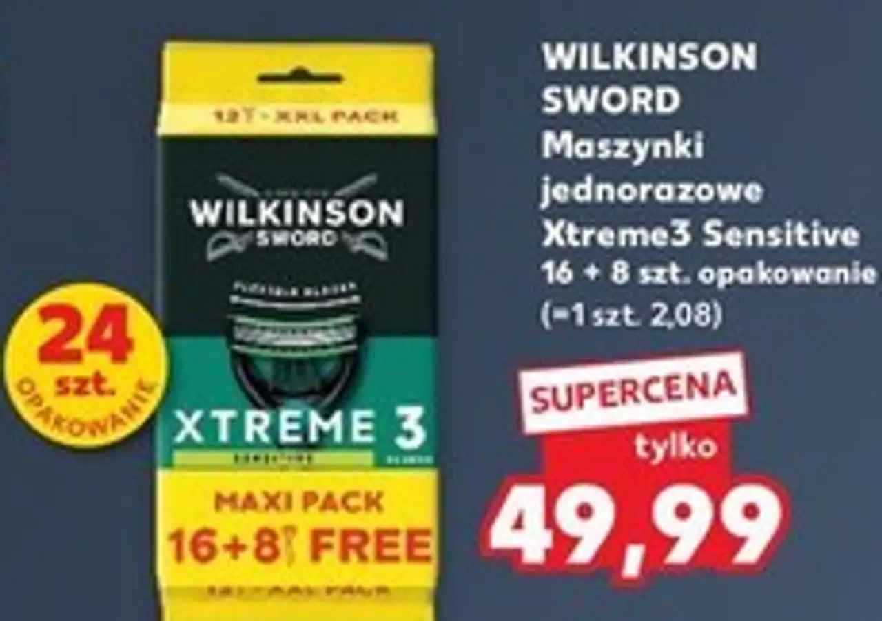 WILKINSON SWORD Maszynki jednorazowe Xtreme3 Sensitive