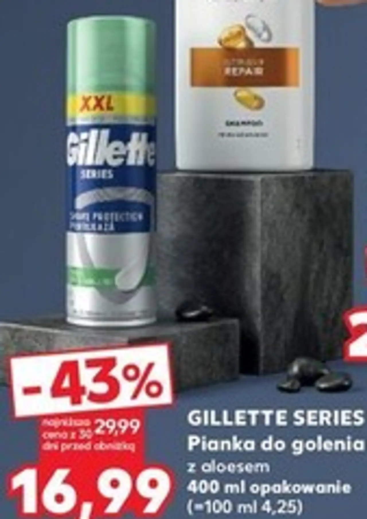 GILLETTE SERIES Pianka do golenia z aloesem