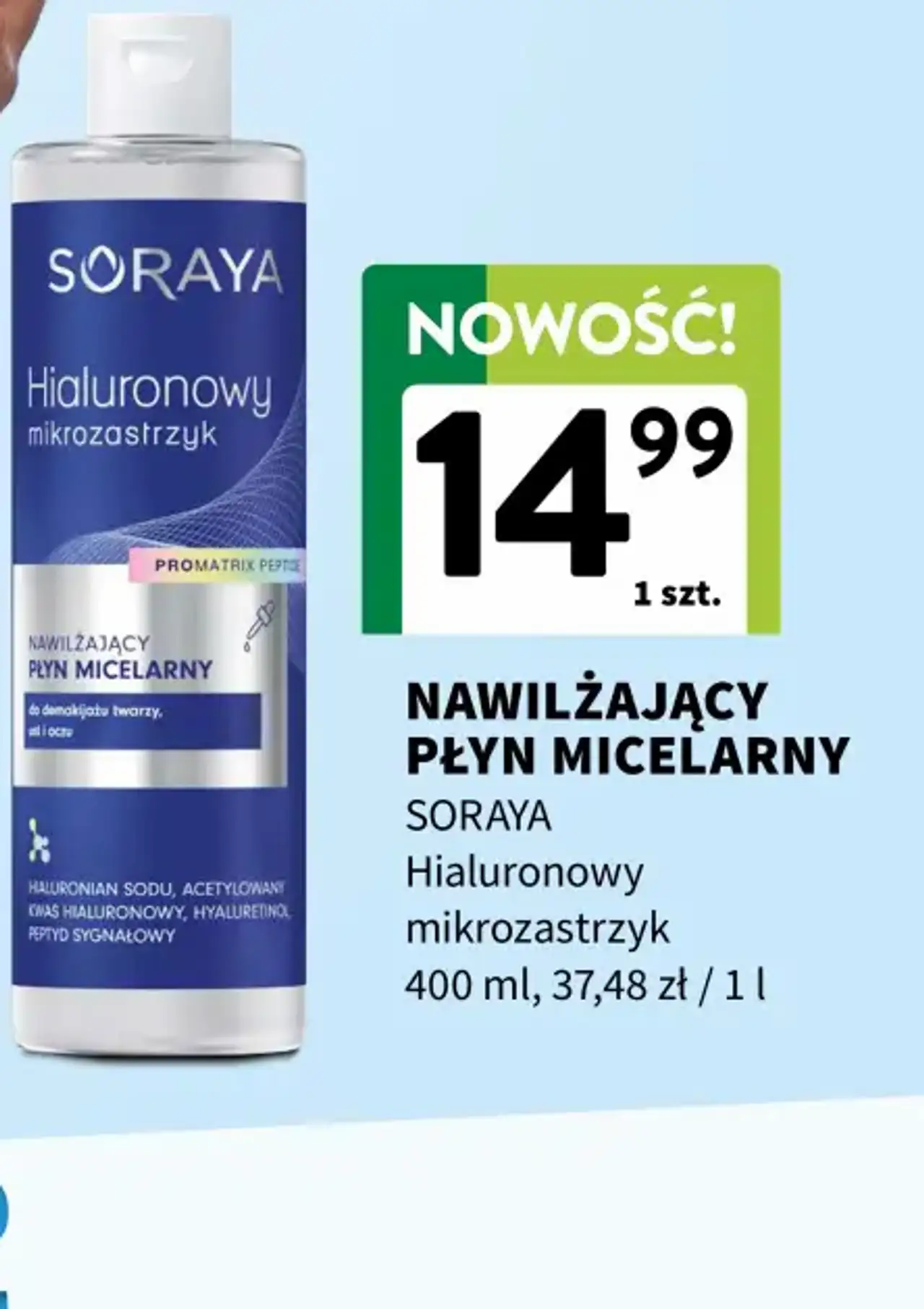 Nawilżający płyn micelarny Soraya