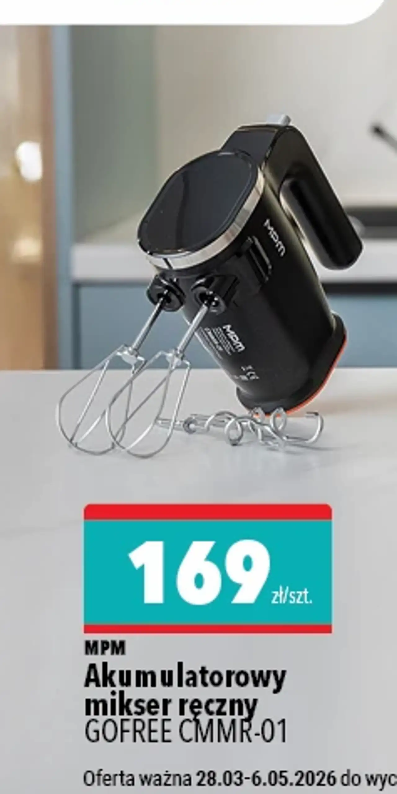 Akumulatorowy blender ręczny GOFREE CMBL-01 MPM