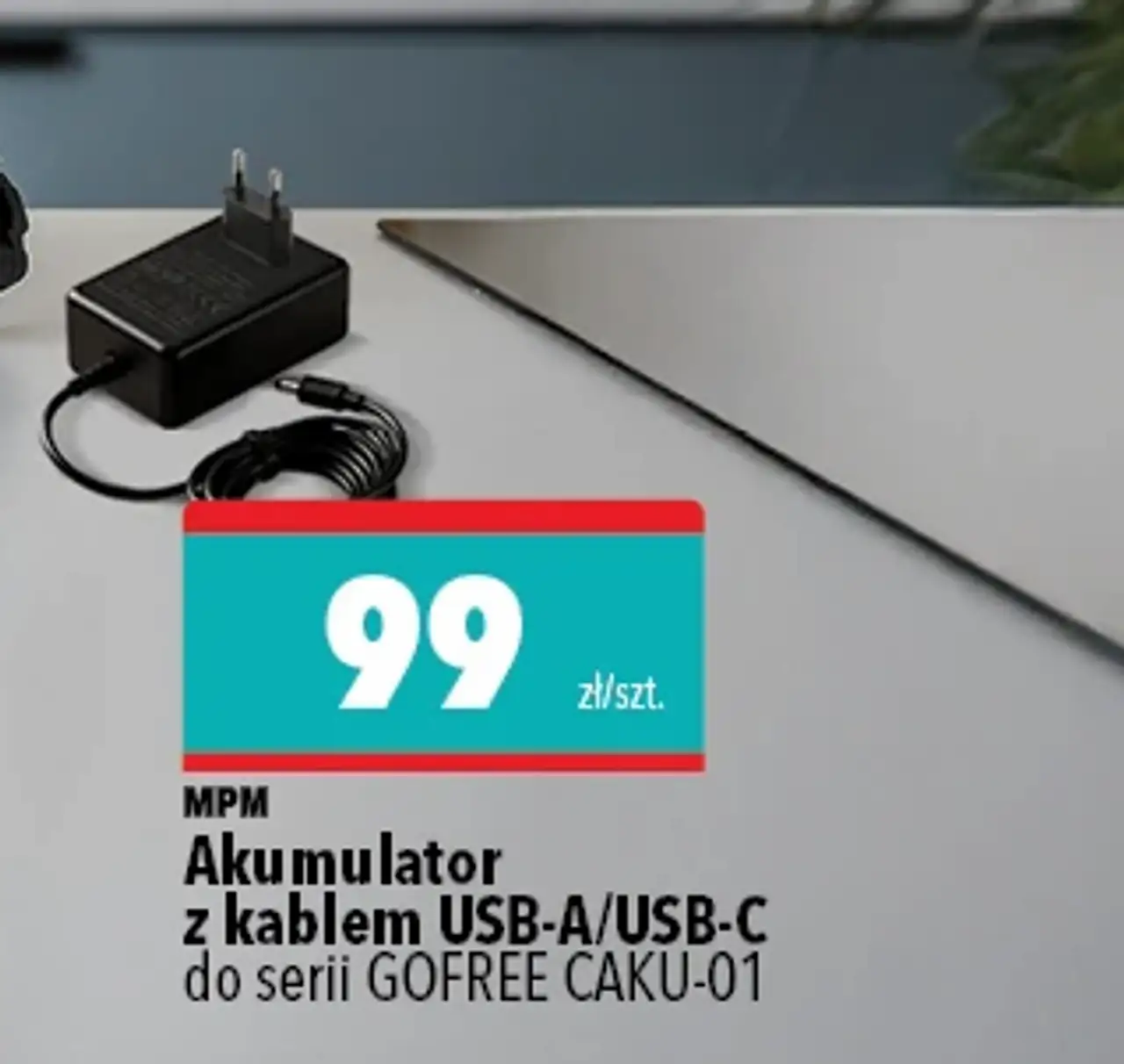 Akumulator z kablem USB-A/USB-C do serii GOFREE CAKU-01 MPM