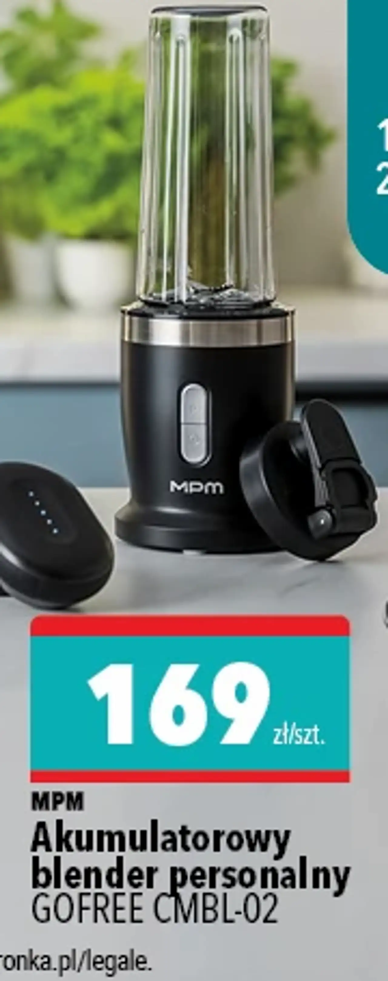 MPM Akumulatorowy blender personalny GOFREE CMBL-02