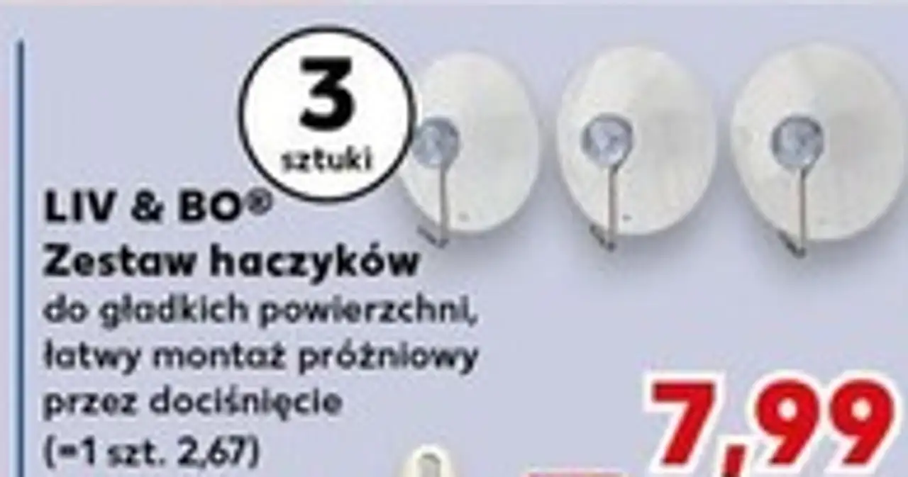 Zestaw haczyków do gładkich powierzchni