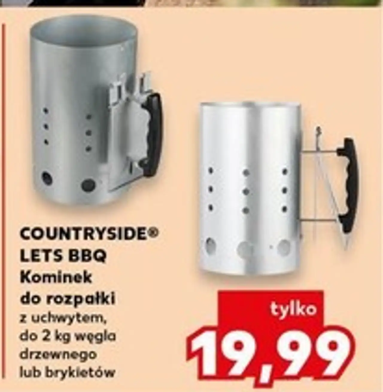 Kominek rozpałkowy do grilla 19 x 30 cm K-Classic Let's Bbq