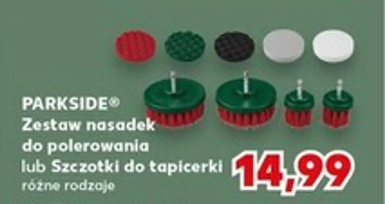 Zestaw szczotek do tapicerki Parkside