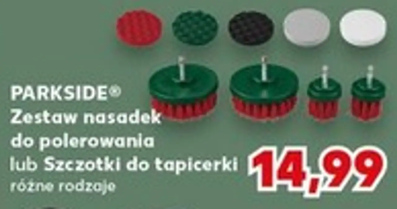 PARKSIDE® Zestaw nasadek do polerowania lub Szczotki do tapicerki