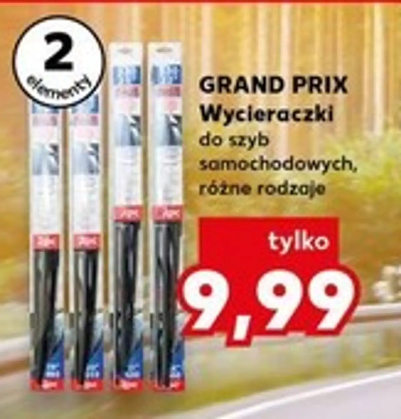 GRAND PRIX Wycieraczki do szyb samochodowych, różne rodzaje