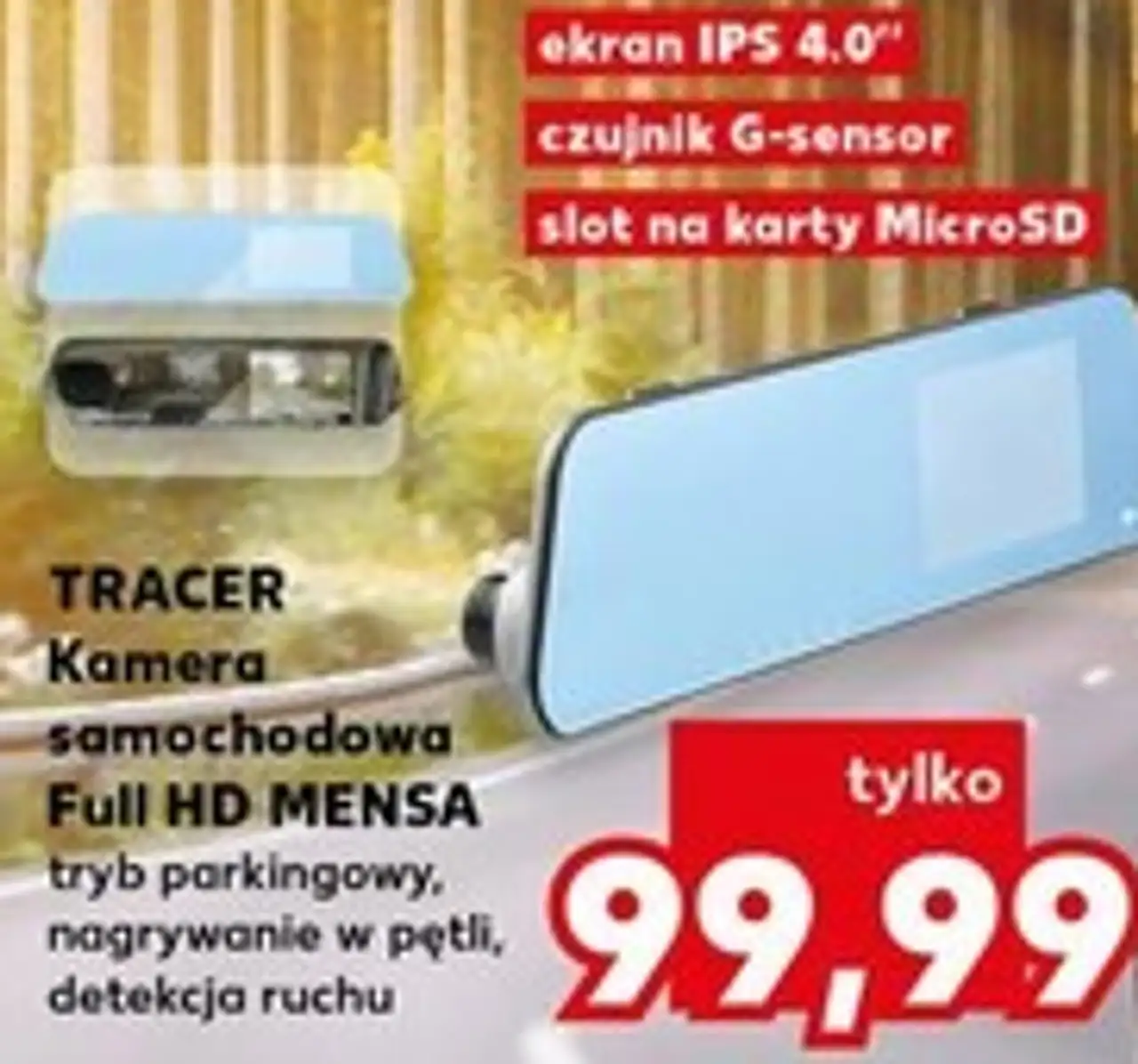 TRACER Kamera samochodowa Full HD MENSA
