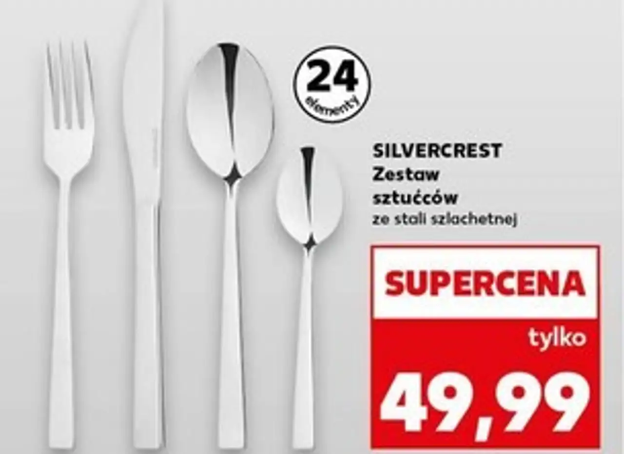 Zestaw sztućców ze stali szlachetnej Silvercrest
