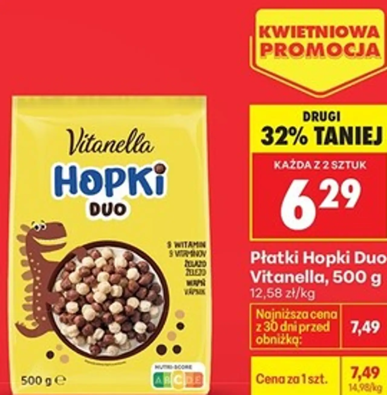Płatki Hopki Duo Vitanella, 500 g