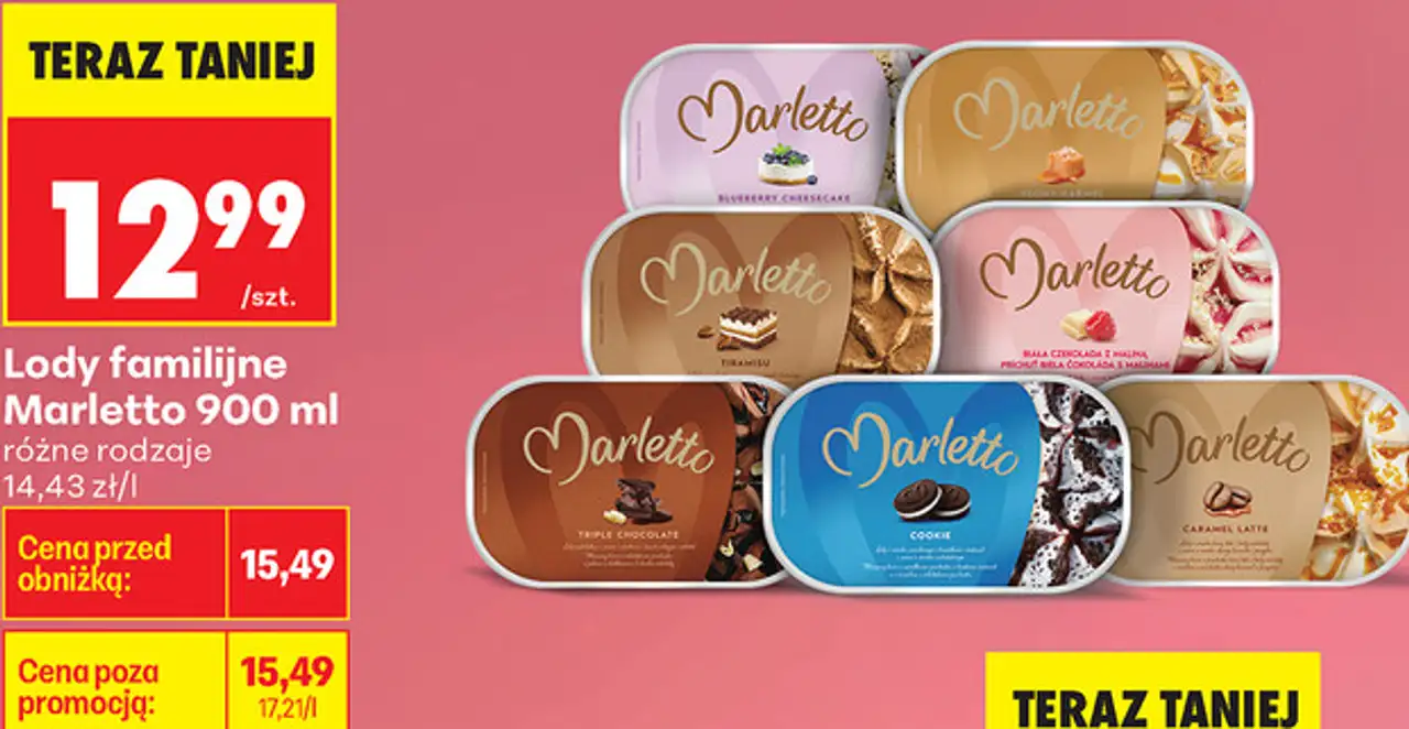 Lody familijne Marletto 900 ml