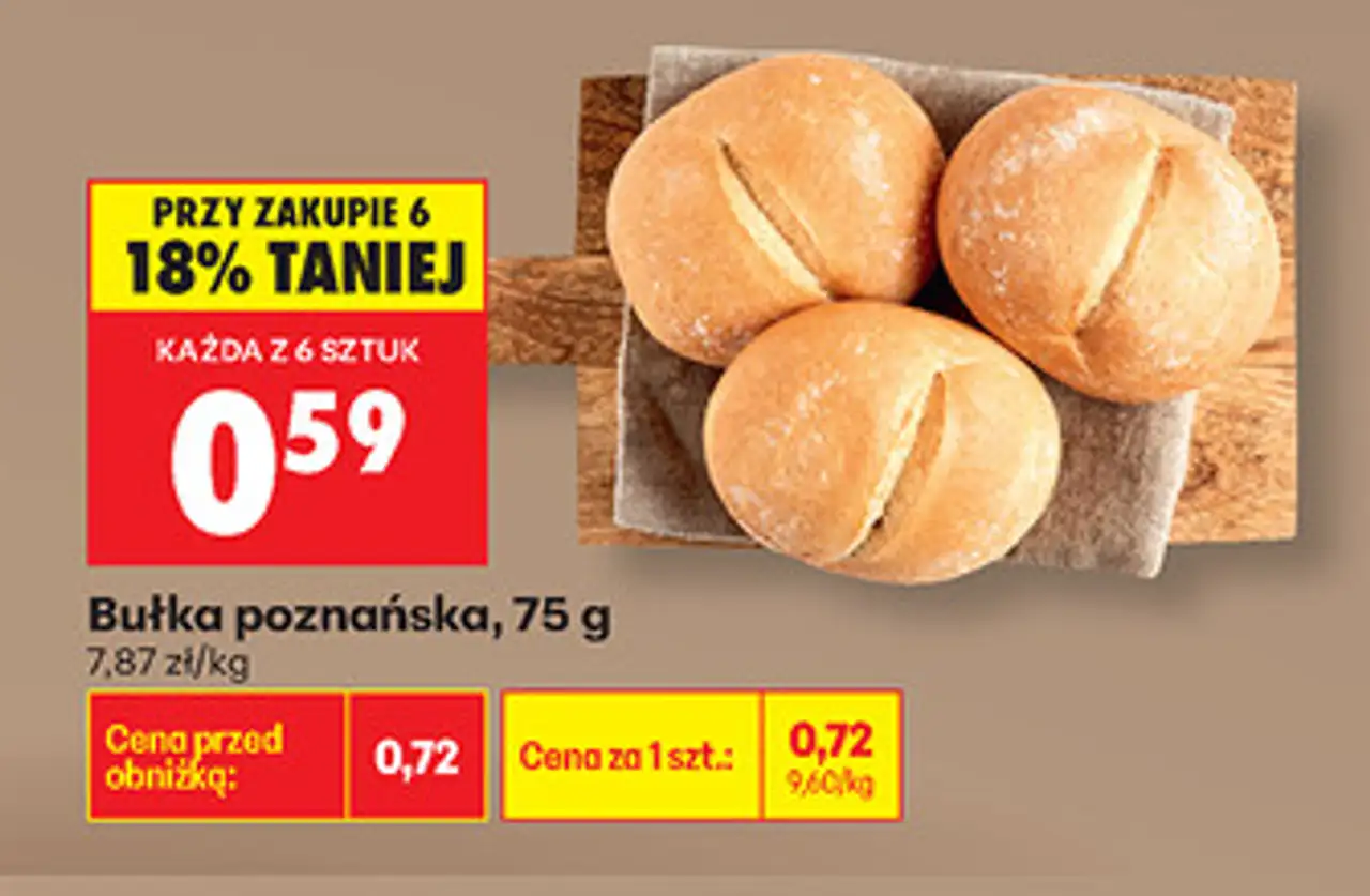 Bułka poznańska, 75 g