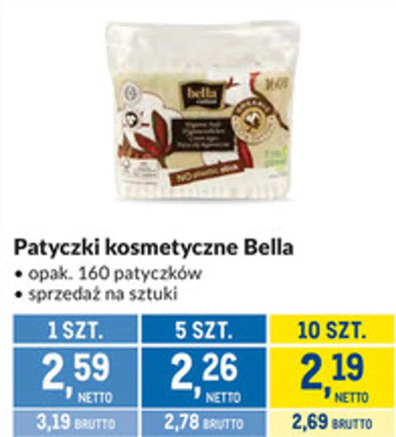 Patyczki kosmetyczne Bella