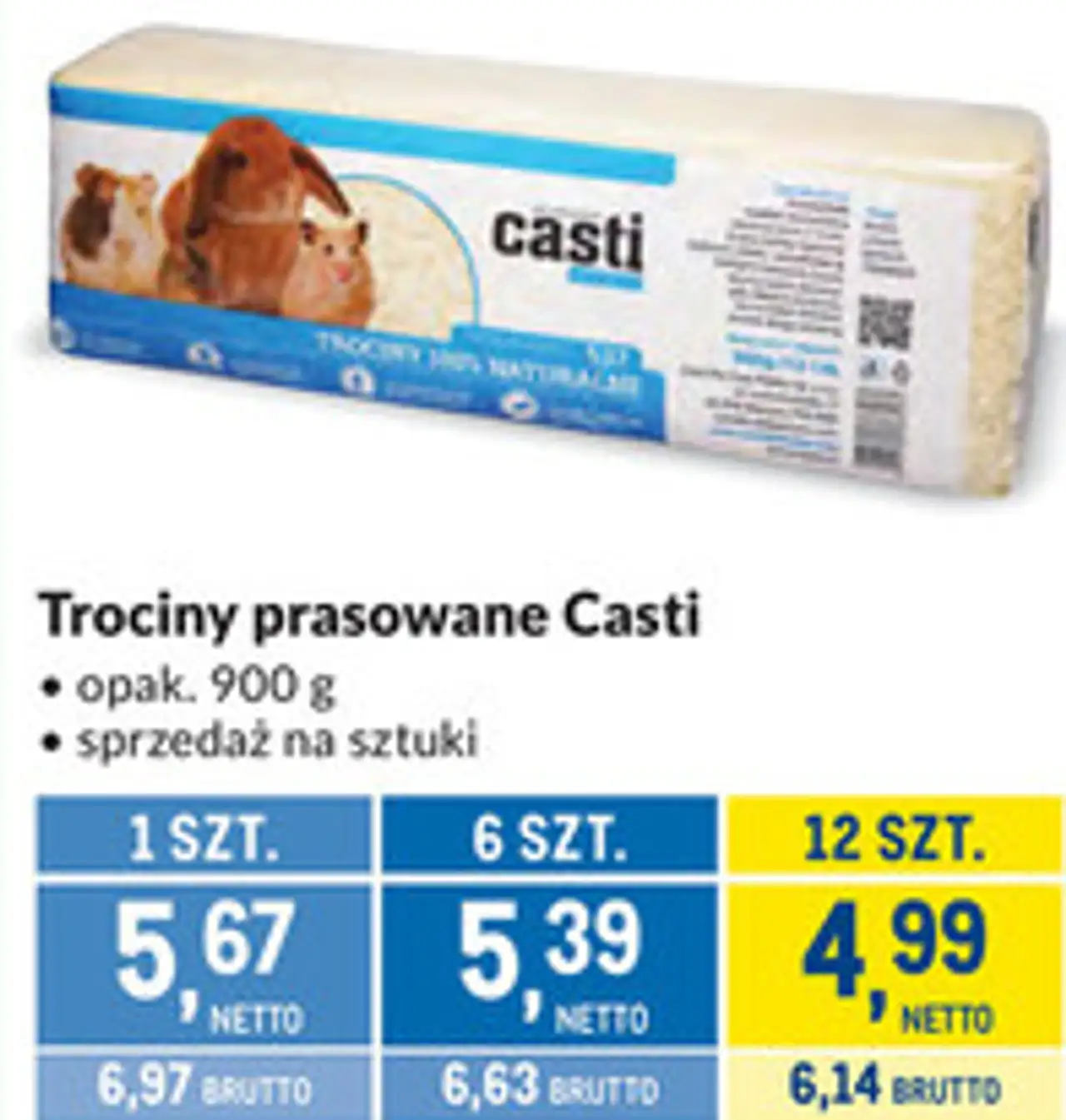 Trociny prasowane Casti