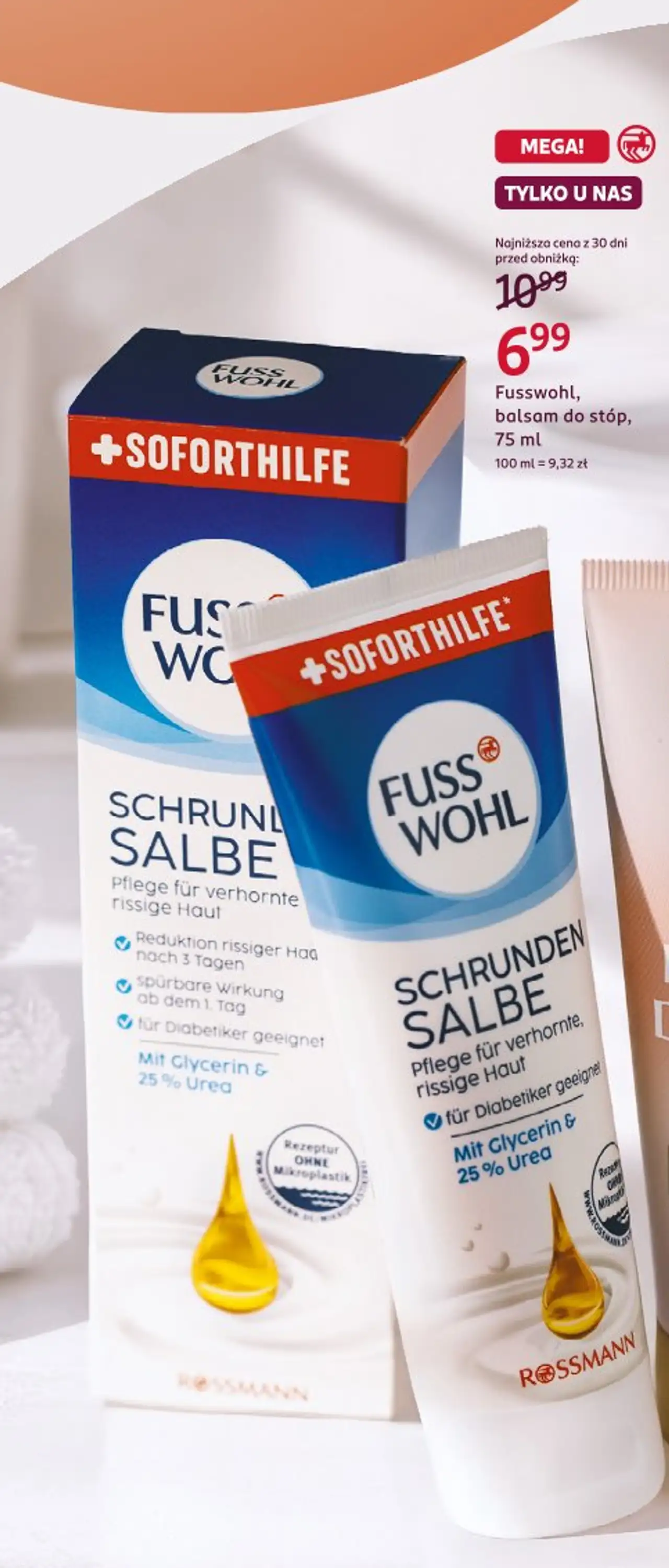 Fusswohl, balsam do stóp, 75 ml
