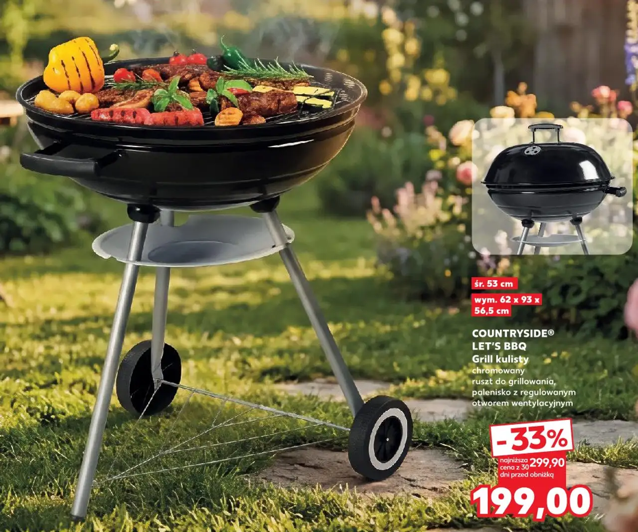 COUNTRYSIDE® LET'S BBQ Grill kulisty