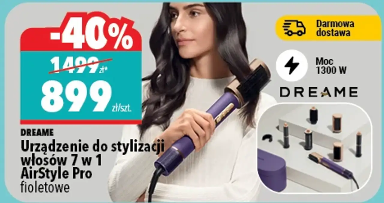 DREAME Urządzenie do stylizacji włosów 7 w 1 AirStyle Pro fioletowe