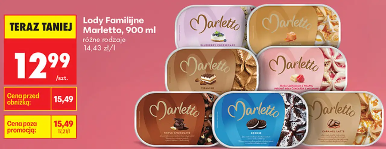 Lody Familijne Marletto, 900 ml