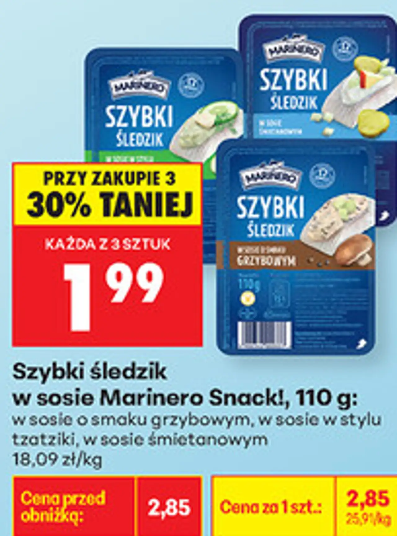 Szybki śledzik Marinero Snack!
