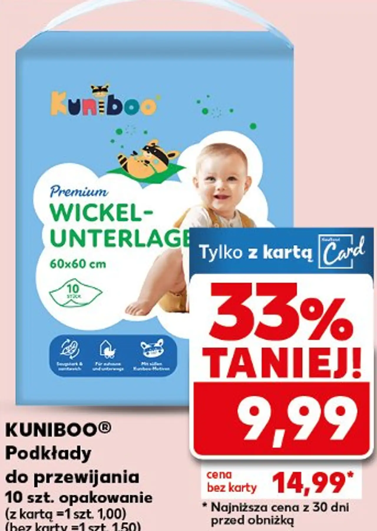 KUNIBOO® Podkłady do przewijania 10 szt.
