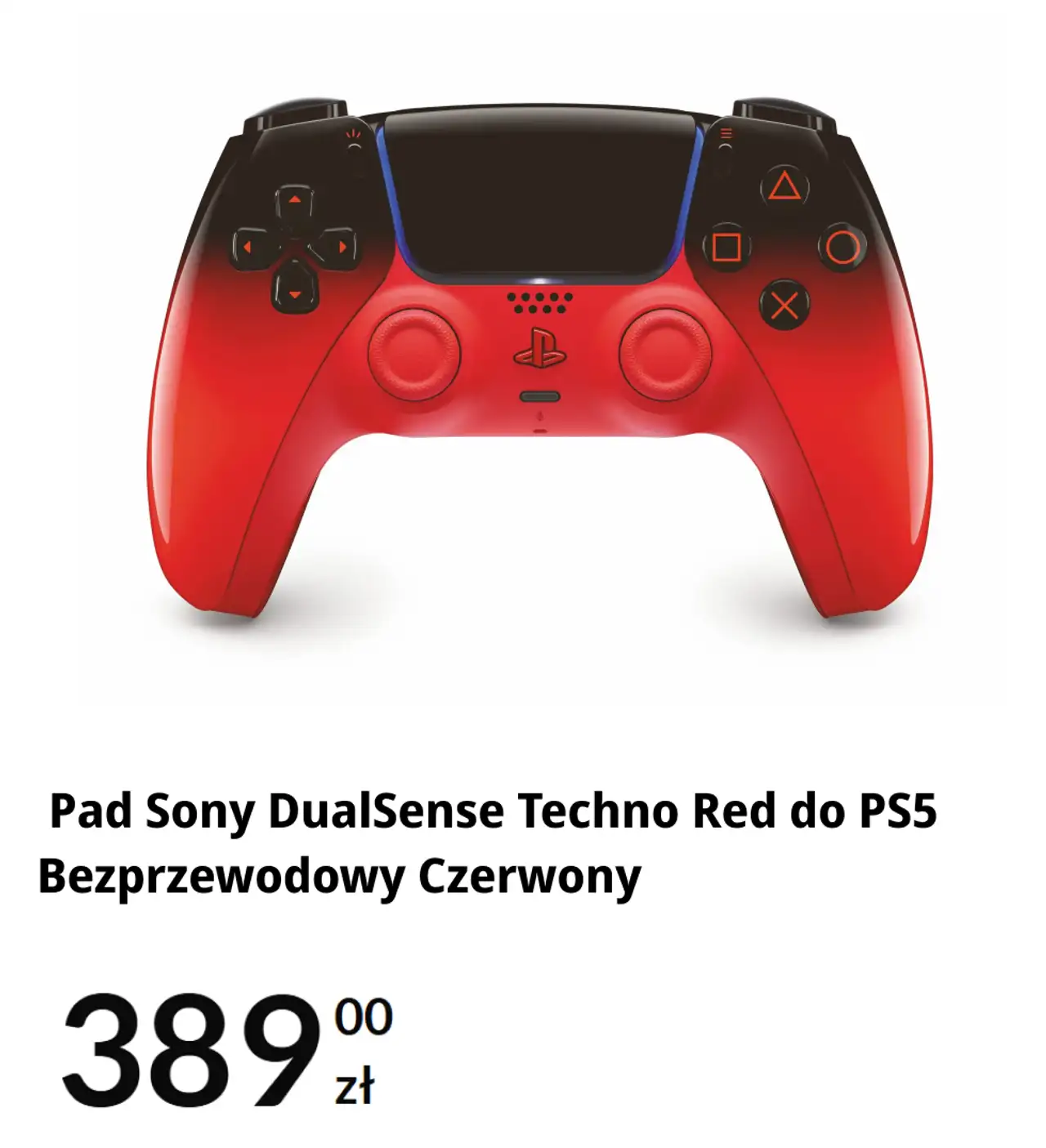 Pad Sony DualSense Techno Red do PS5 Bezprzewodowy Czerwony