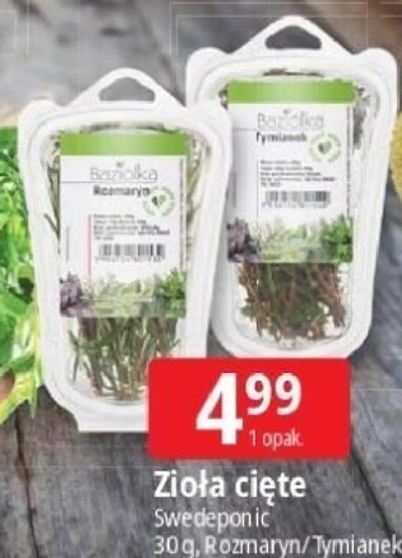 Zioła cięte Swedeponic 30 g, Rozmaryn/Tymianek